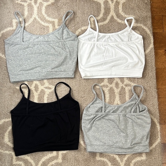 Women's Gray, White, and Black Camisole Tops, size M - Picture 6 of 9